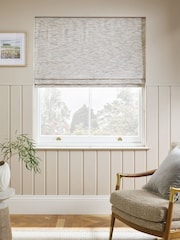 Natural Ready Made Blackout Thermal Multi Chenille Roman Blind - Image 1 of 7