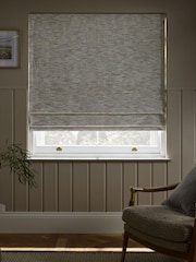 Natural Ready Made Blackout Thermal Multi Chenille Roman Blind - Image 7 of 7