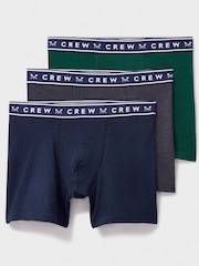 Dunkelblau - Crew Clothing Jersey Boxers 3 Pack - Bild 1 von 2