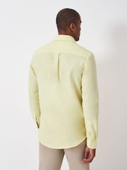 Crew Clothing Company Yellow Long Sleeve Linen Shirt - Image 3 of 5