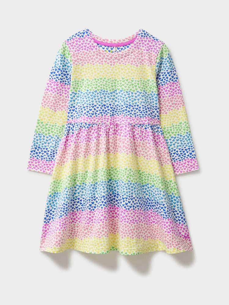 Crew Clothing Company Multi Classic Long Sleeve Jersey Dress - Image 1 of 3