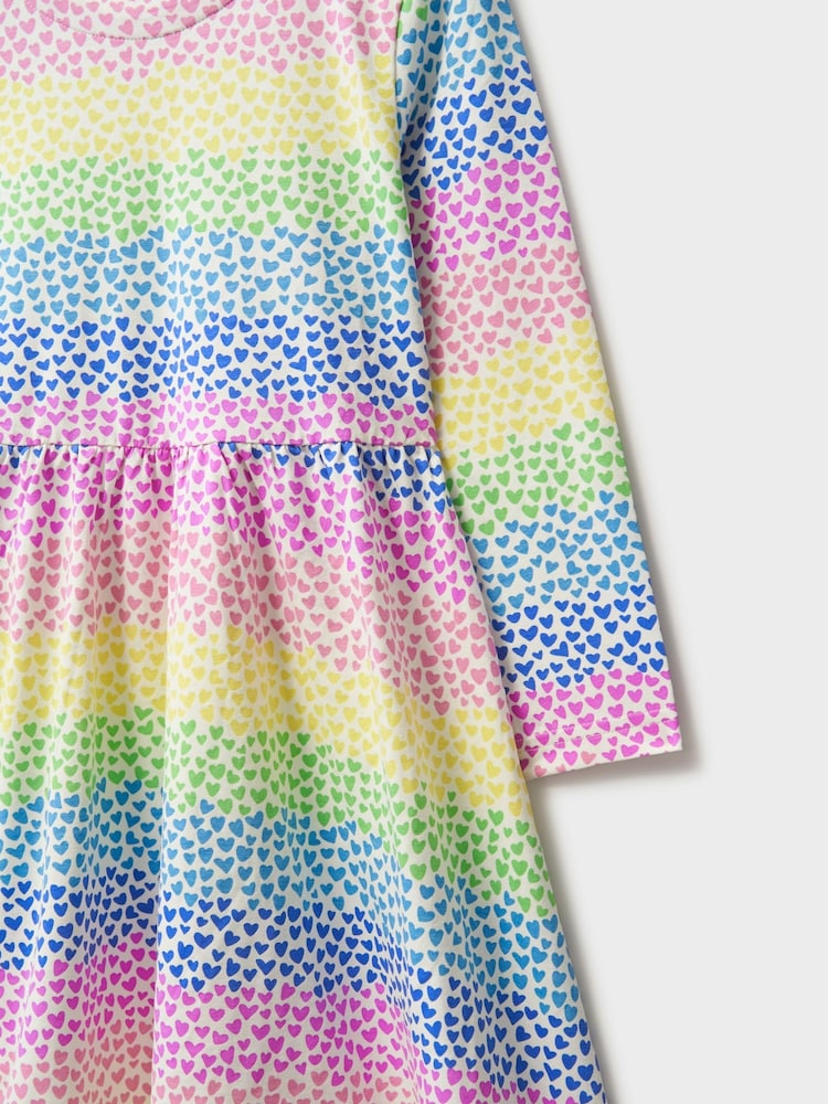 Crew Clothing Company Multi Classic Long Sleeve Jersey Dress - Image 3 of 3