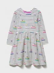 Crew Clothing Company Classic Long Sleeve Jersey Dress - Imagen 1 de 2