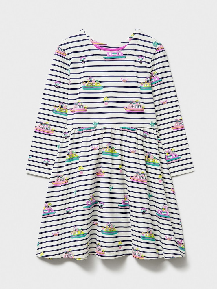 Crew Clothing Company Classic Long Sleeve Jersey Dress - Imagen 1 de 2