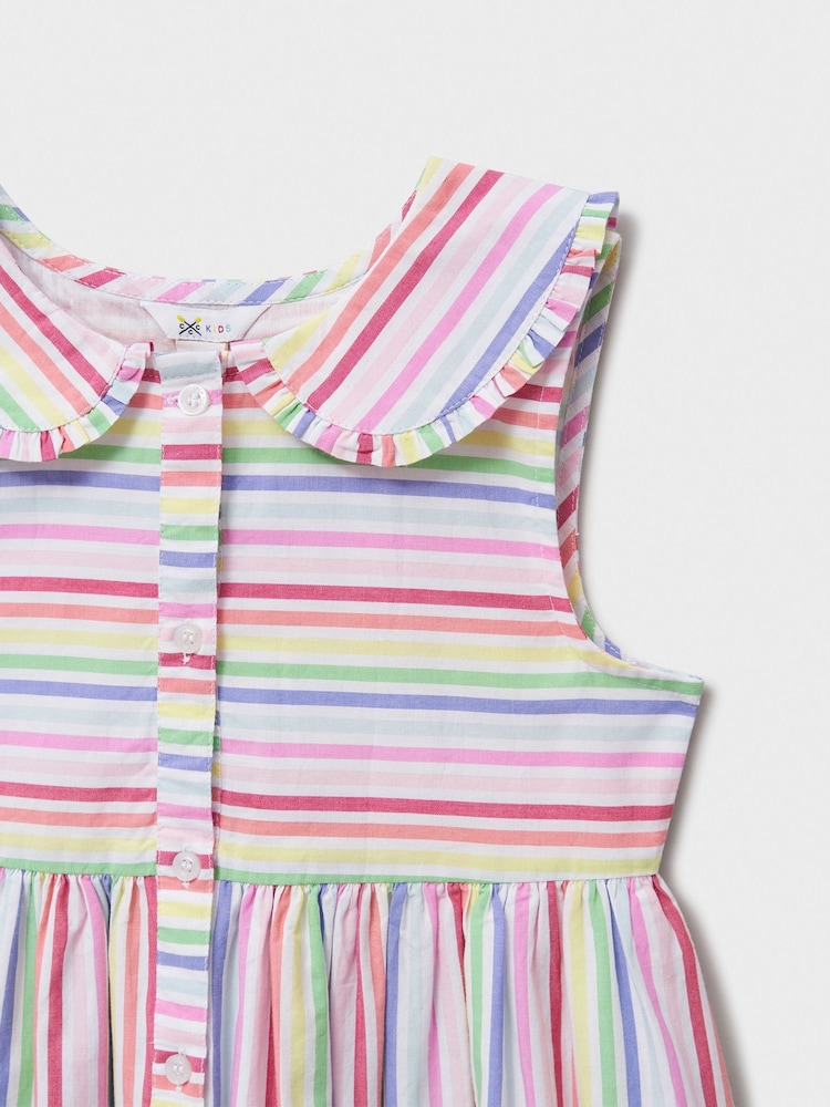 Multicolor - Crew Clothing Company Printed 100% Cotton Sleeveless Dress - Imagen 3 de 3