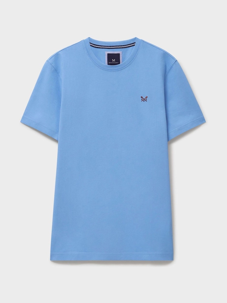 Blau - Crew Clothing Company Crew Classic 100% Cotton T-Shirt - Bild 5 von 5