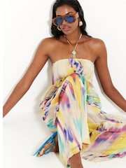 River Island Purple Blurred Wide Leg Trousers - Image 4 of 6