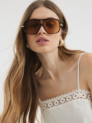 River Island White Lace 100% Cotton Cami - Image 3 of 5