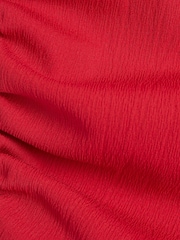 River Island Red Drape High Neck Top - Image 5 of 5