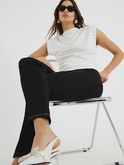 River Island Cream Drape High Neck Top - Image 3 of 5