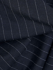 River Island Blue Pinstripe Tie Detail Top - Image 5 of 5