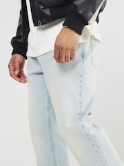 River Island Blue Straight Thumper 100% Cotton Jeans - Image 3 of 5