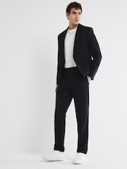 River Island Black SB1 Tech Skinny Suit Blazer - Image 1 of 5