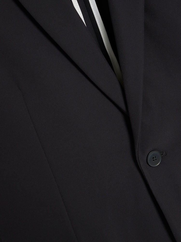 River Island Black SB1 Tech Skinny Suit Blazer - Image 5 of 5
