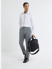 River Island White Long Sleeve Slim Fit Tipped Shirt - Image 2 of 6