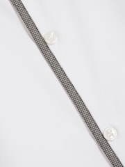 River Island White Long Sleeve Slim Fit Tipped Shirt - Image 6 of 6