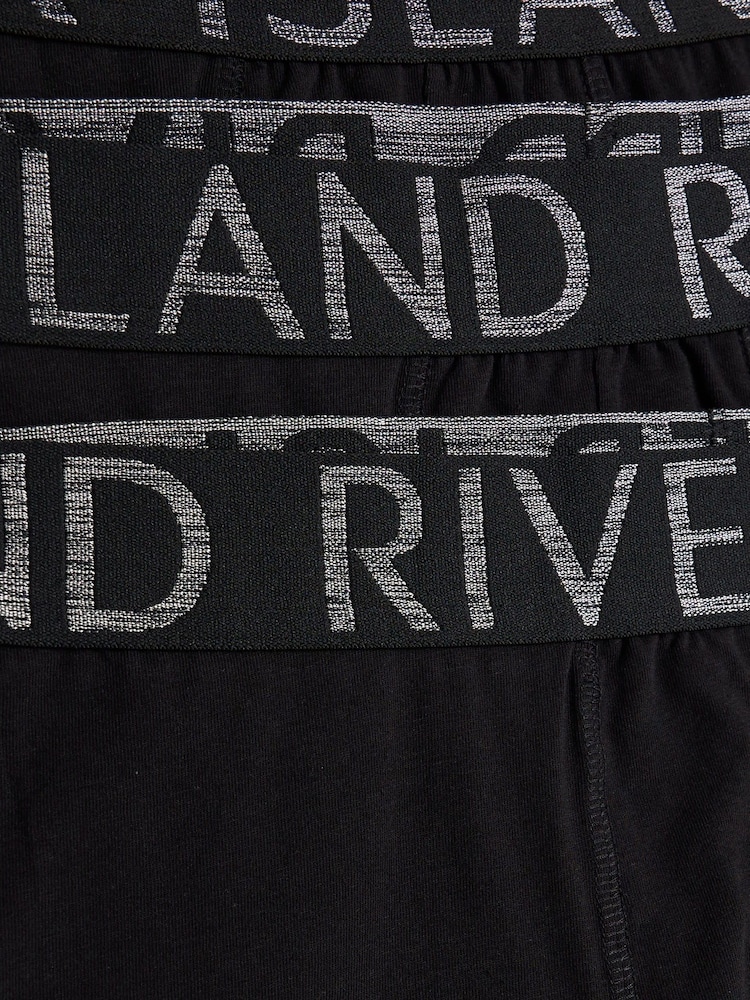 River Island Black Contrast Space Trunks 4 Pack - Image 2 of 4