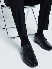 River Island Black Wide Fit Formal Derby Shoes - Image 1 of 6