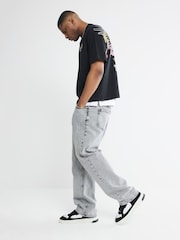 River Island Grey Loose Fit 100% Cotton Jeans - Image 2 of 4