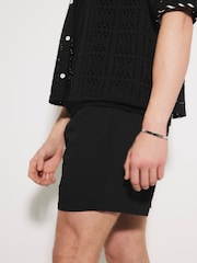 River Island Black Seersucker Swim Shorts - Image 4 of 6