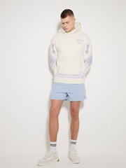 River Island Blue Seersucker Swim Shorts - Image 4 of 6