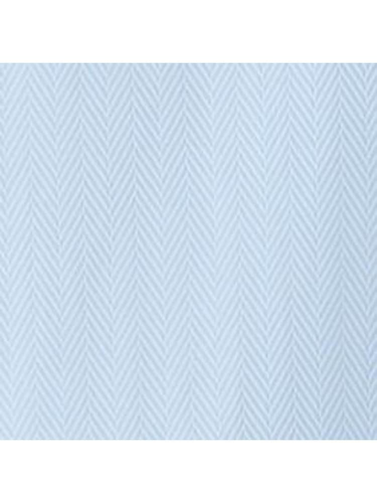 River Island Blue Slim Fit Double Collar 100% Cotton Shirt - Image 4 of 5