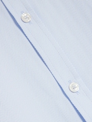 River Island Blue Slim Fit Double Collar 100% Cotton Shirt - Image 6 of 6