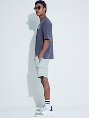River Island Grey Longer Length Cargo Swim Shorts - Image 3 of 5