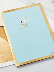 Hallmark Yellow Paper Wonder 3D Pop Up Peanuts Snoopy Easter Card - Image 6 of 6