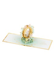 Hallmark Green Paper Wonder 3D Pop-Up Rabbit & Egg Easter Card - Image 6 of 6