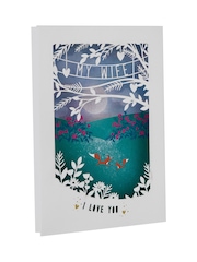 Hallmark Wife 3D Pop Up Shadowbox Mothers Day Card - Image 2 of 5