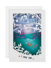 Hallmark Wife 3D Pop Up Shadowbox Mothers Day Card - Image 3 of 5