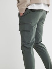 River Island Green Skinny Fit Cargo Trousers - Image 3 of 5