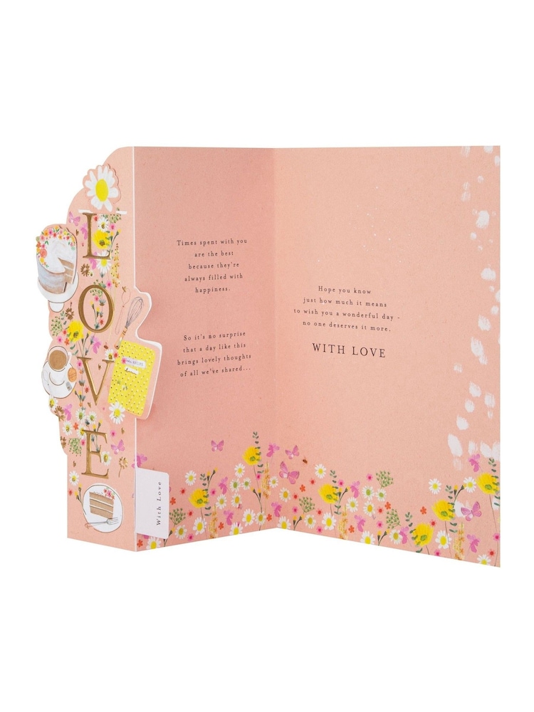 Hallmark Happy Wishes Mother's Day Card With Bookmark - Image 4 of 4