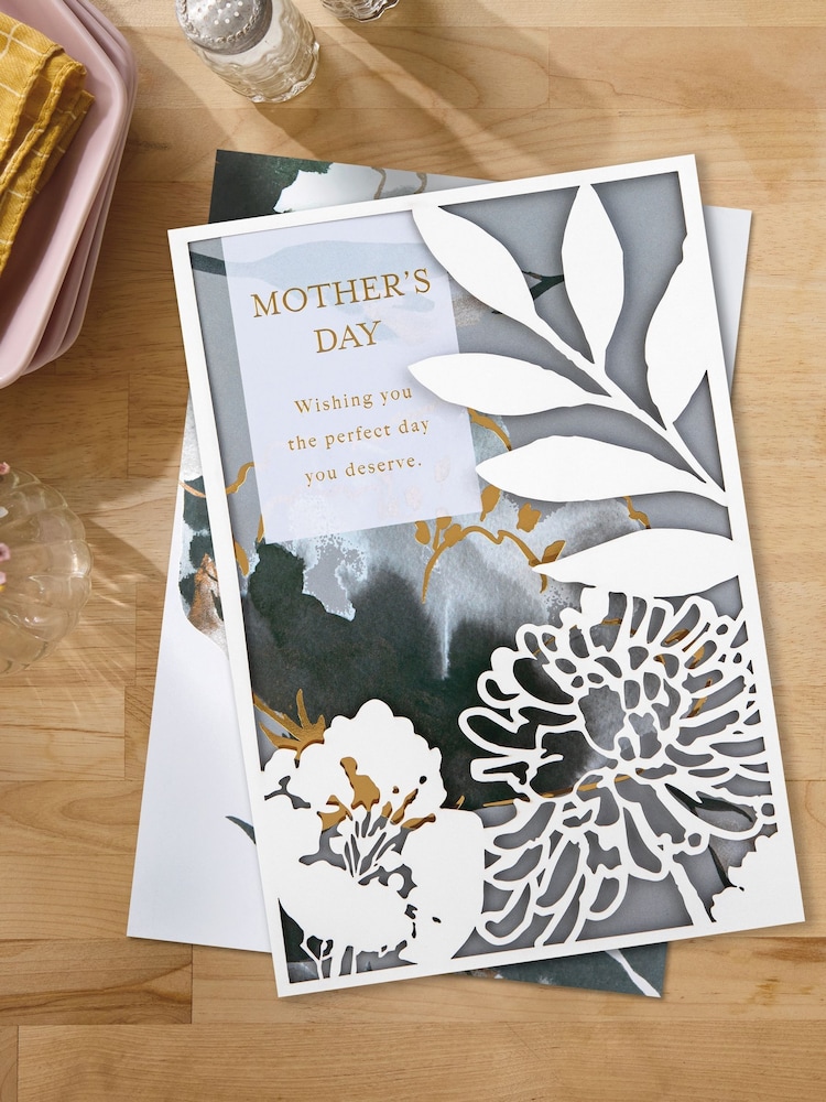 Hallmark Floral Laser Cut Mother's Day Card - Image 1 of 5