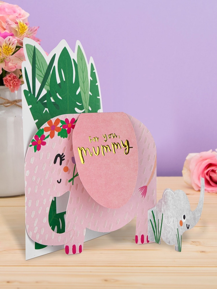 Hallmark Mummy Elephant & Baby Mothers Day Card - Image 1 of 6