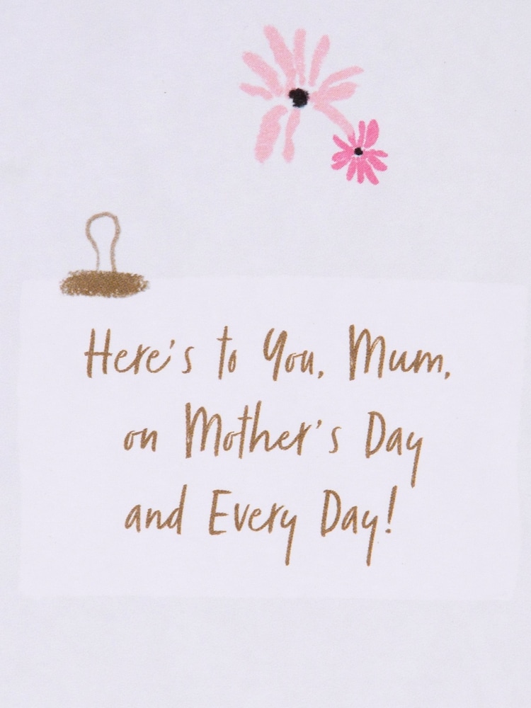 Hallmark Mum Classic Flower And Hearts Mother's Day Card - Image 6 of 6