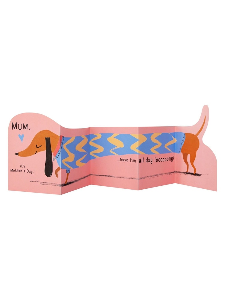 Hallmark Mum Pull Out Sausage Dog Mother's Day Card - Image 2 of 4