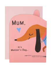 Hallmark Mum Pull Out Sausage Dog Mother's Day Card - Image 3 of 4