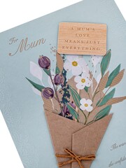 Hallmark Mum Flower Bouquet Mothers Day Card - Image 3 of 4