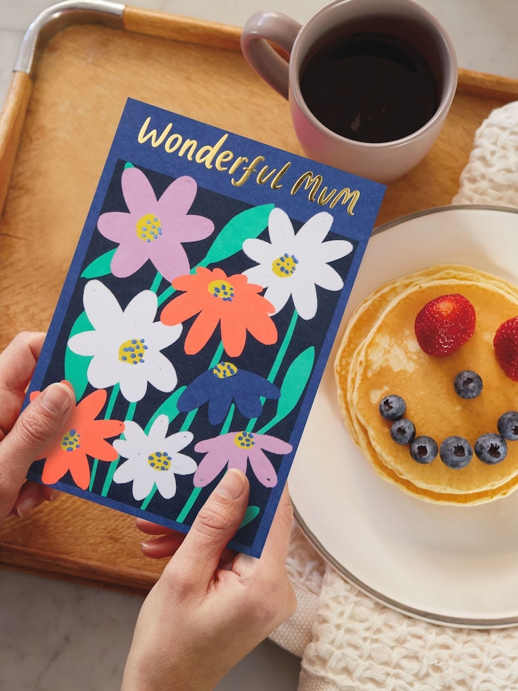 Hallmark Wonderful Mum Floral Mother's Day Card - Image 1 of 4