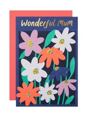 Hallmark Wonderful Mum Floral Mother's Day Card - Image 2 of 4
