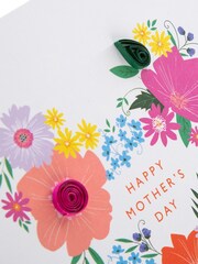 Hallmark Quilled Floral Heart Mother's Day Card - Image 4 of 5