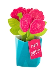 Hallmark 3D Pop-Up Flowers Mothers Day Card - Image 4 of 6