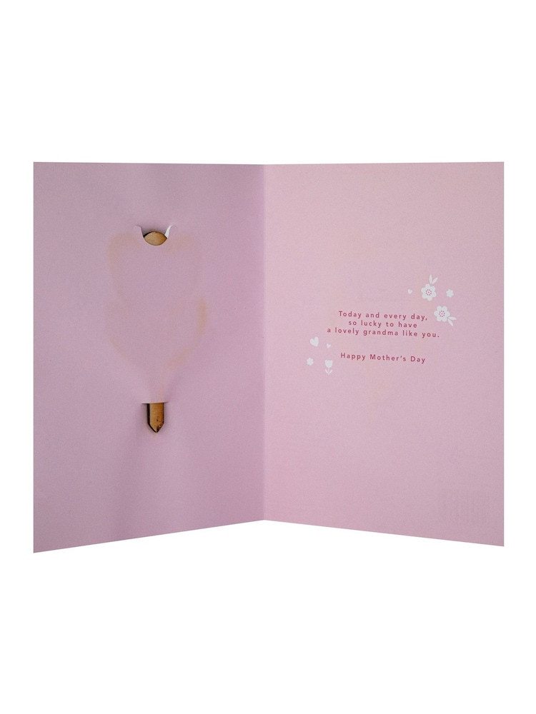 Hallmark Best Grandma Wooden Keepsake Mothers Day Card - Image 4 of 4