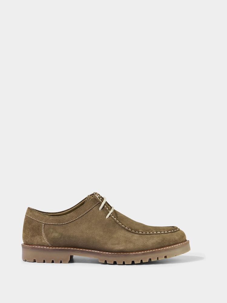 Joe Browns Brown Apron Stitched Suede Shoes - Image 1 of 6