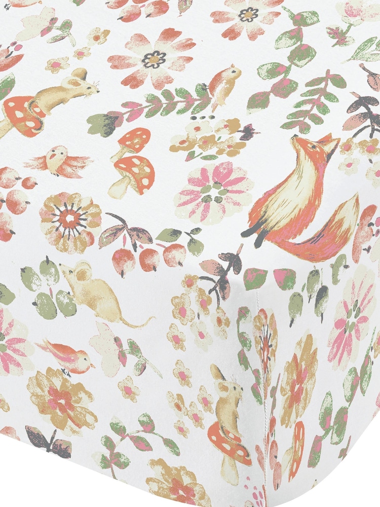Catherine Lansfield Pink Enchanted Butterfly Fitted Fitted Sheet - Image 2 of 2