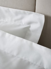 Bianca Set of 2 White 180 Thread Count Cotton Oxford Pillowcases - Image 2 of 3