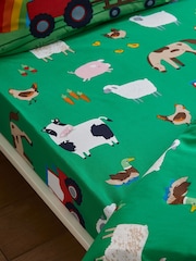 Lençol com elástico Catherine Lansfield Farmyard com estampa animal  - Imagem 1 de 2