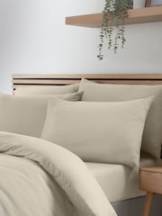 Catherine Lansfield 4 Pack Natural So Soft Non-Iron Pillowcases - Image 1 of 2